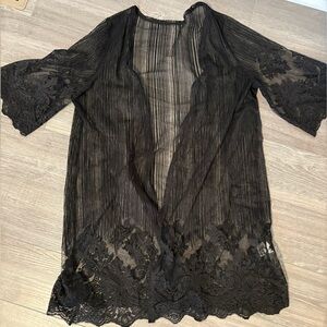 Elegant Black Lace Women’s cover up